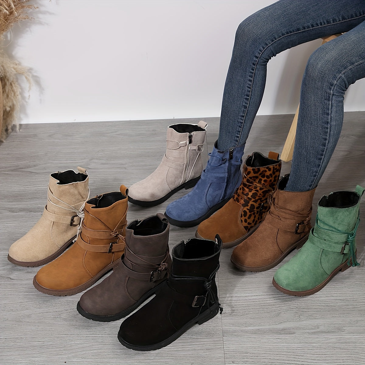 Comodi stivali da donna in pelle