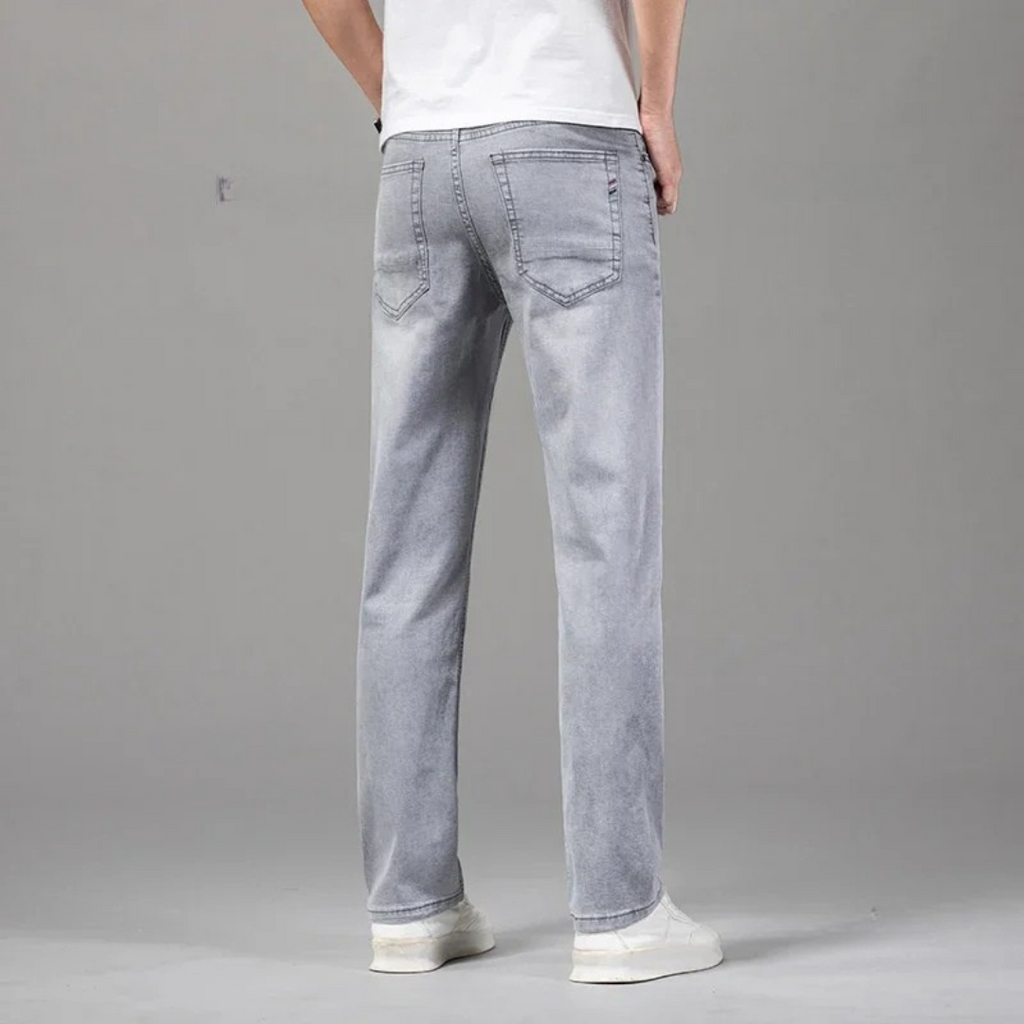 Uomo premium resistenti taglio dritto aderente Jeans – Denim pantaloni