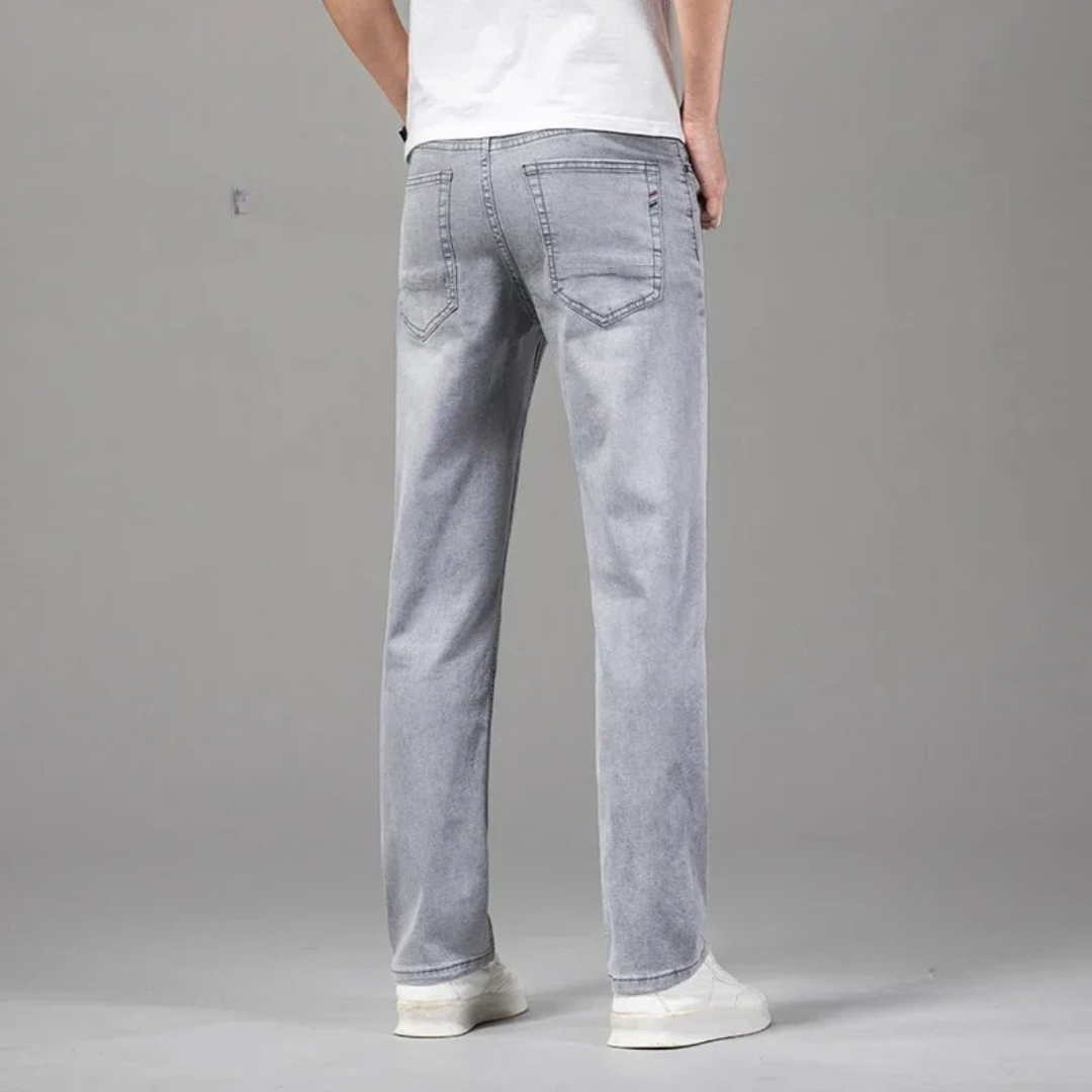 Uomo premium resistenti taglio dritto aderente Jeans – Denim pantaloni