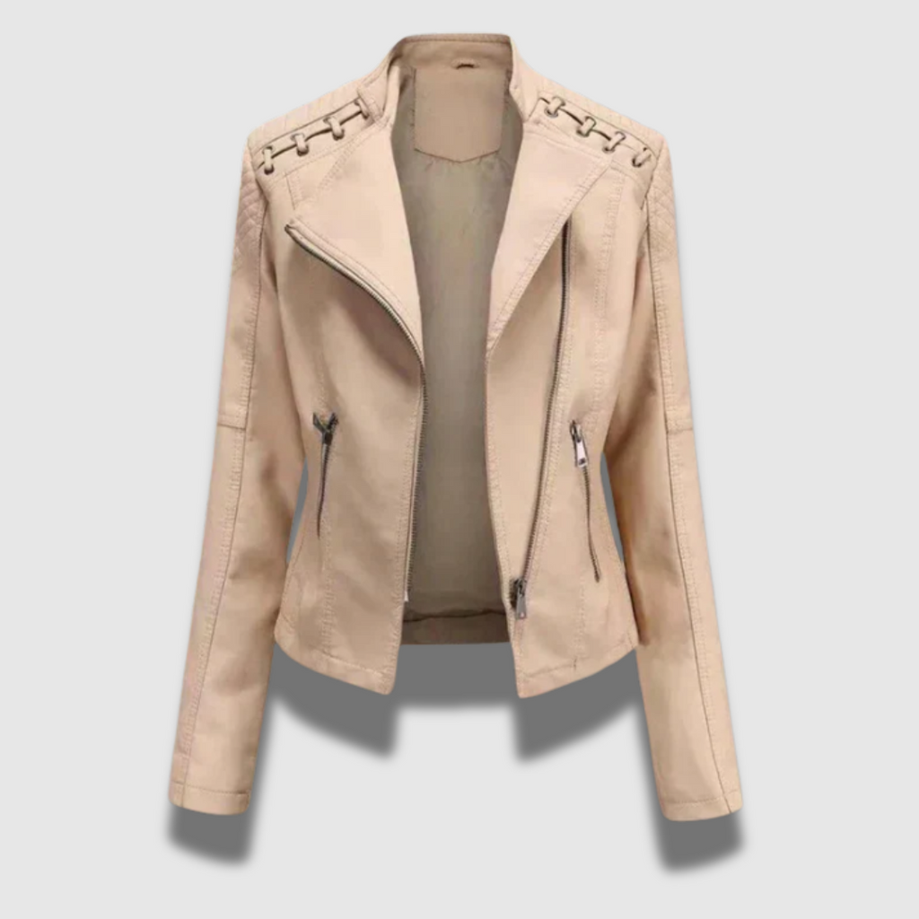 Giacca in pelle Premium Slim da donna