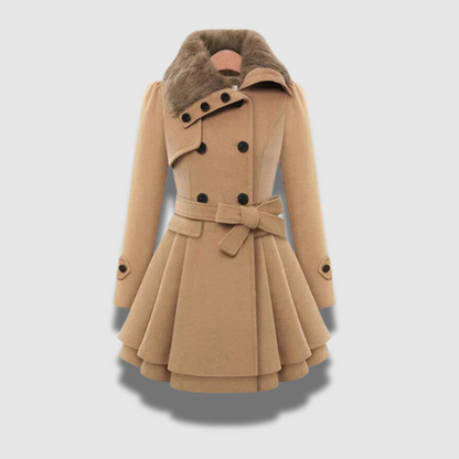 Cappotto trench lungo ed elegante da donna di qualità superiore