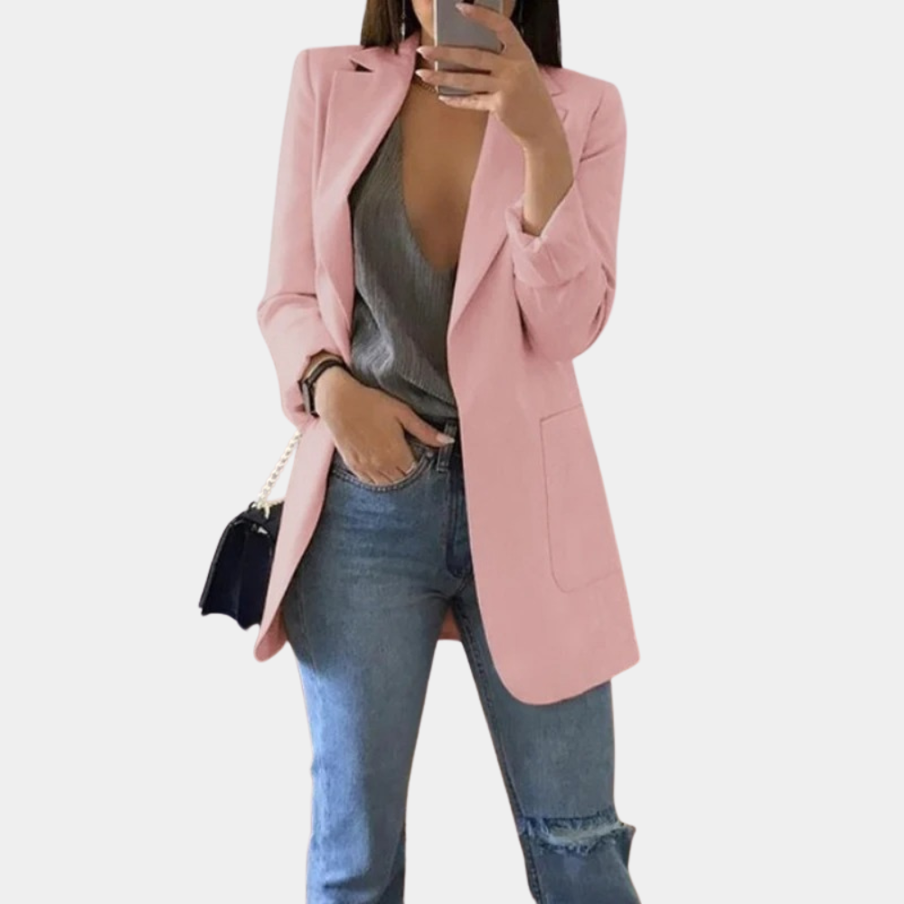 Blazer lungo sartoriale premium sofisticato da donna