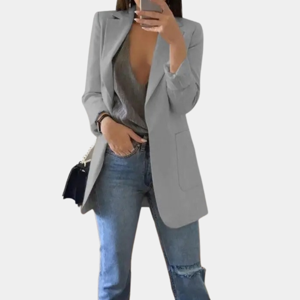 Blazer lungo sartoriale premium sofisticato da donna