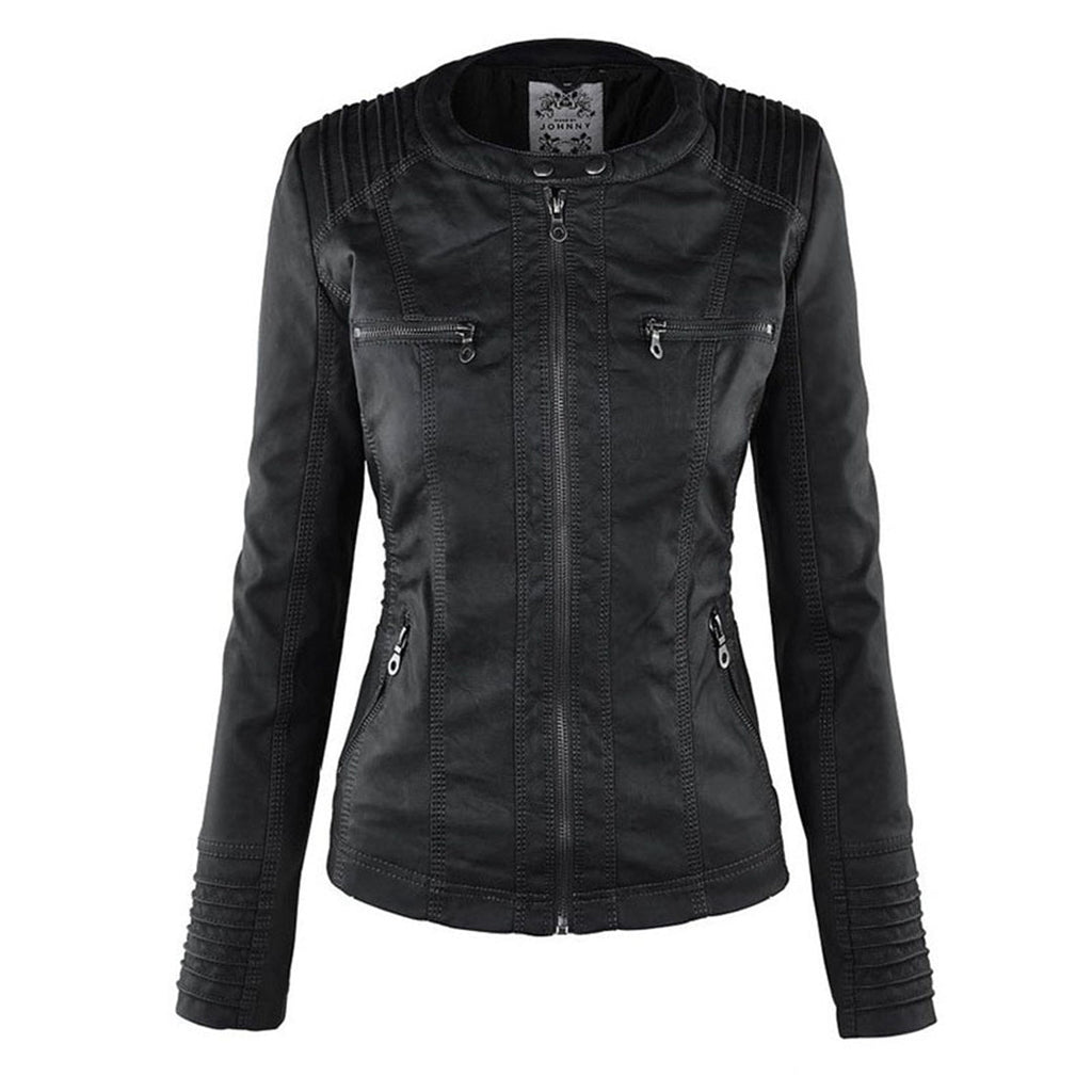 Giacca impermeabile con cerniera e cappuccio da donna - Elegante e leggero cappotto antipioggia
