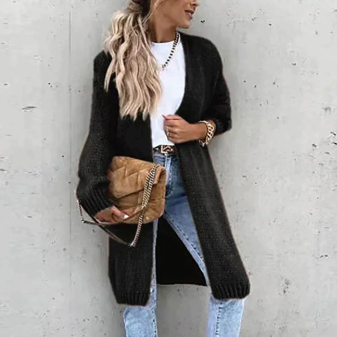 Cardigan lungo oversize da donna - Maglia ampia e comoda
