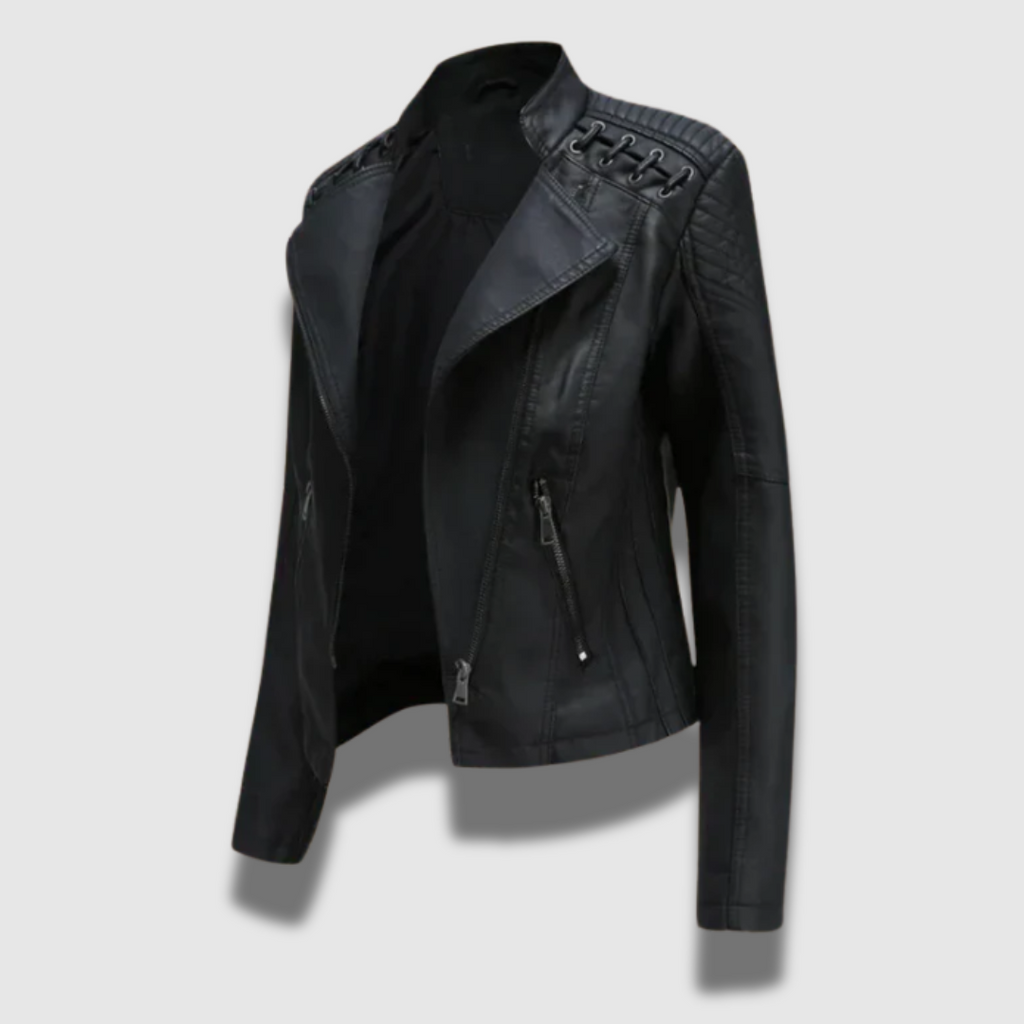 Giacca in pelle Premium Slim da donna