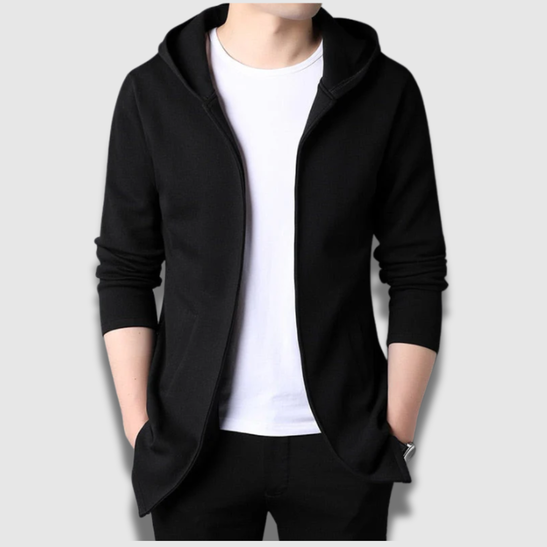 Giacca da uomo resistente e leggera con cappuccio e zip