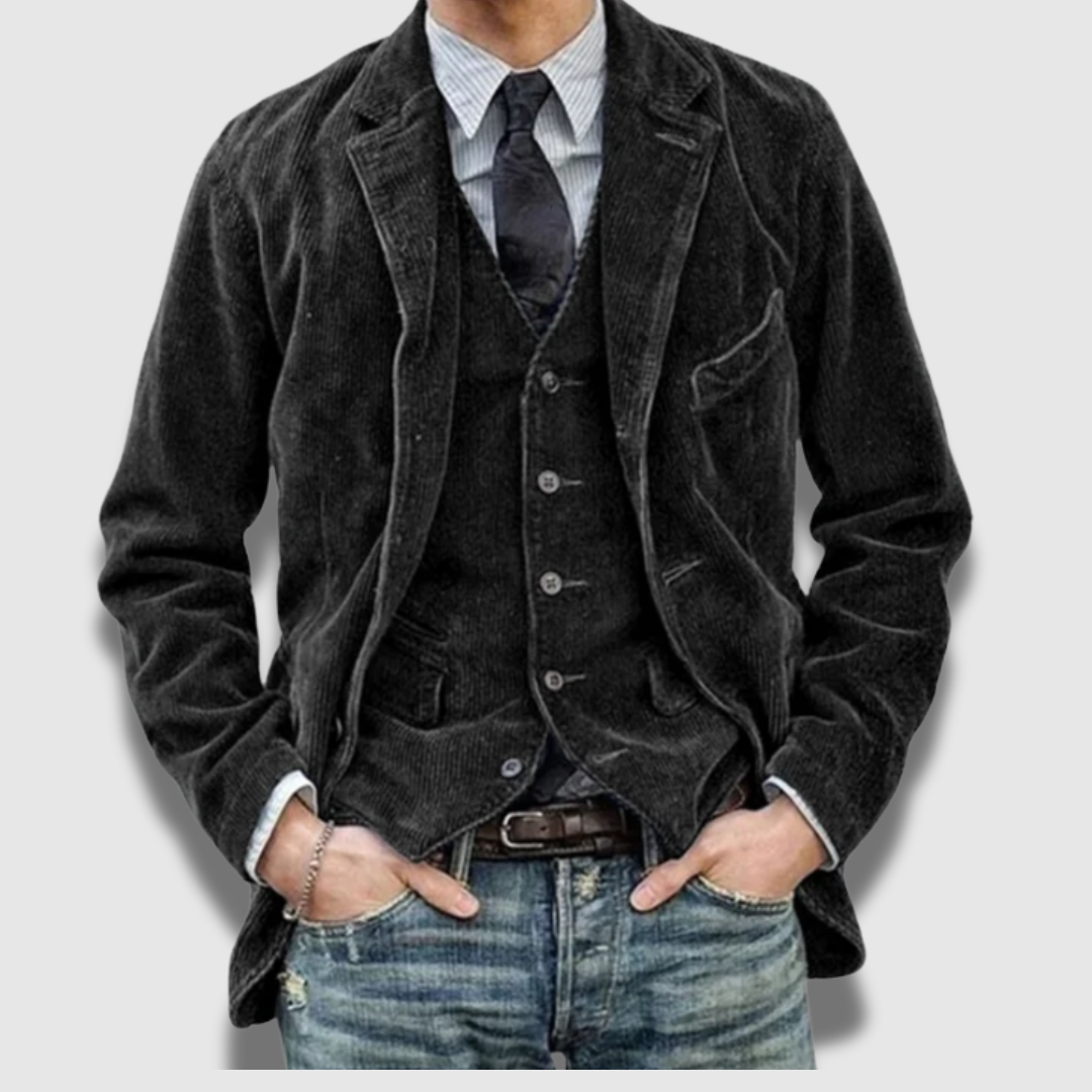 Set di gilet Blazer Vintage sartoriali classici Premium da uomo