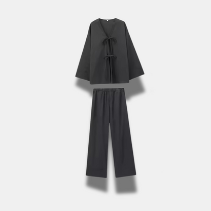 Set di kimono in lino premium e confortevole per le donne
