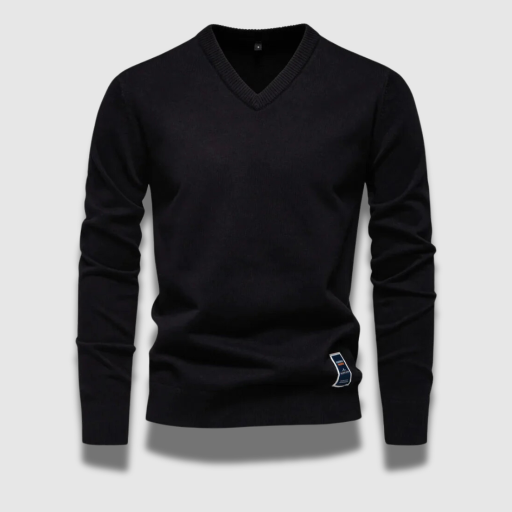 Maglione da uomo con collo a V confortevole e caldo
