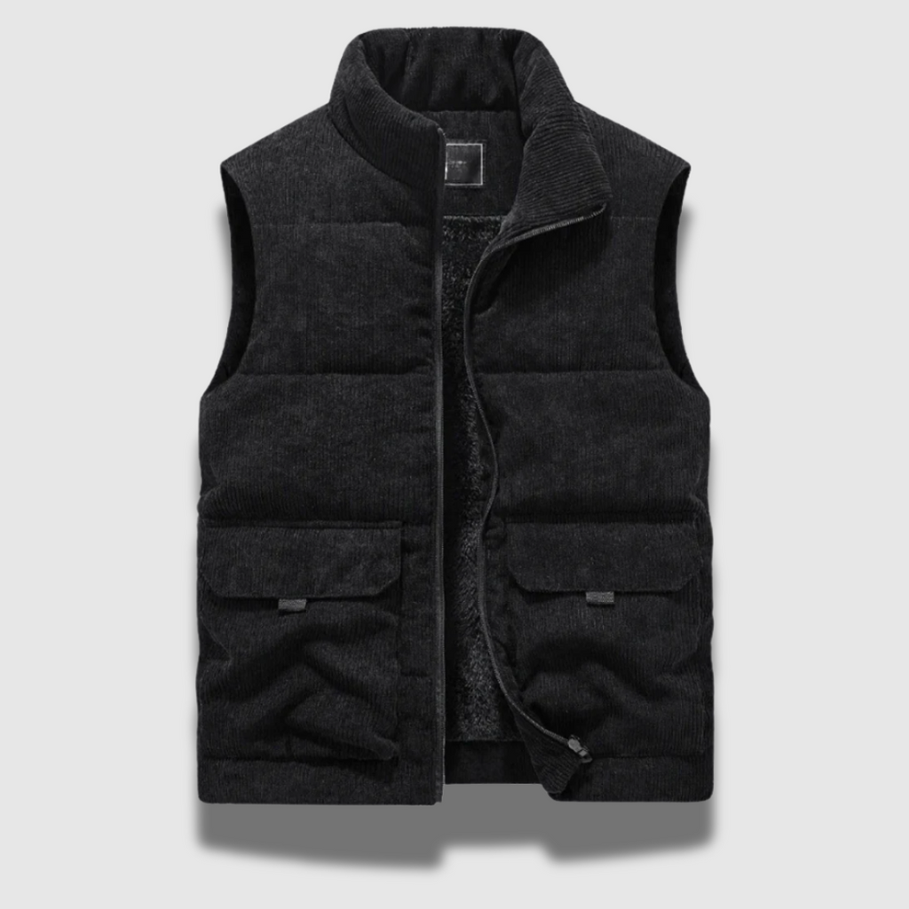 Gilet invernale in velluto a coste Classic Premium da uomo