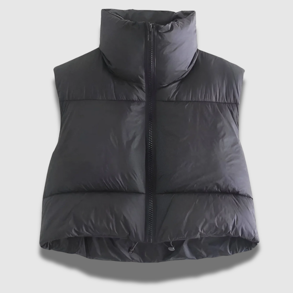 Gilet da donna Premium a manica corta con giacca puffer