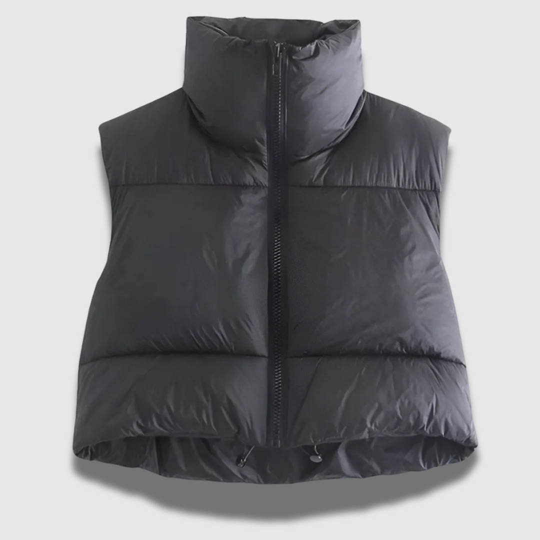 Gilet da donna Premium a manica corta con giacca puffer
