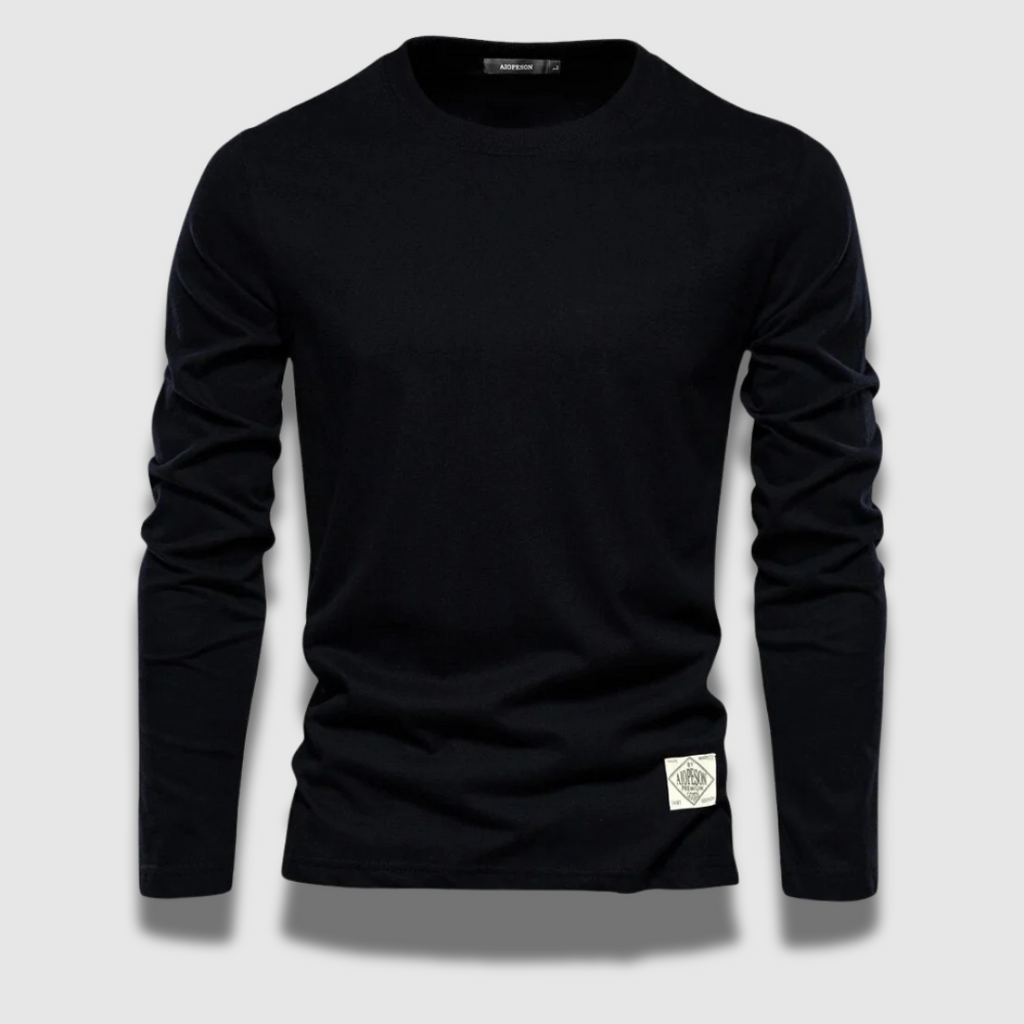 Maglietta a maniche lunghe elegante e casual da uomo