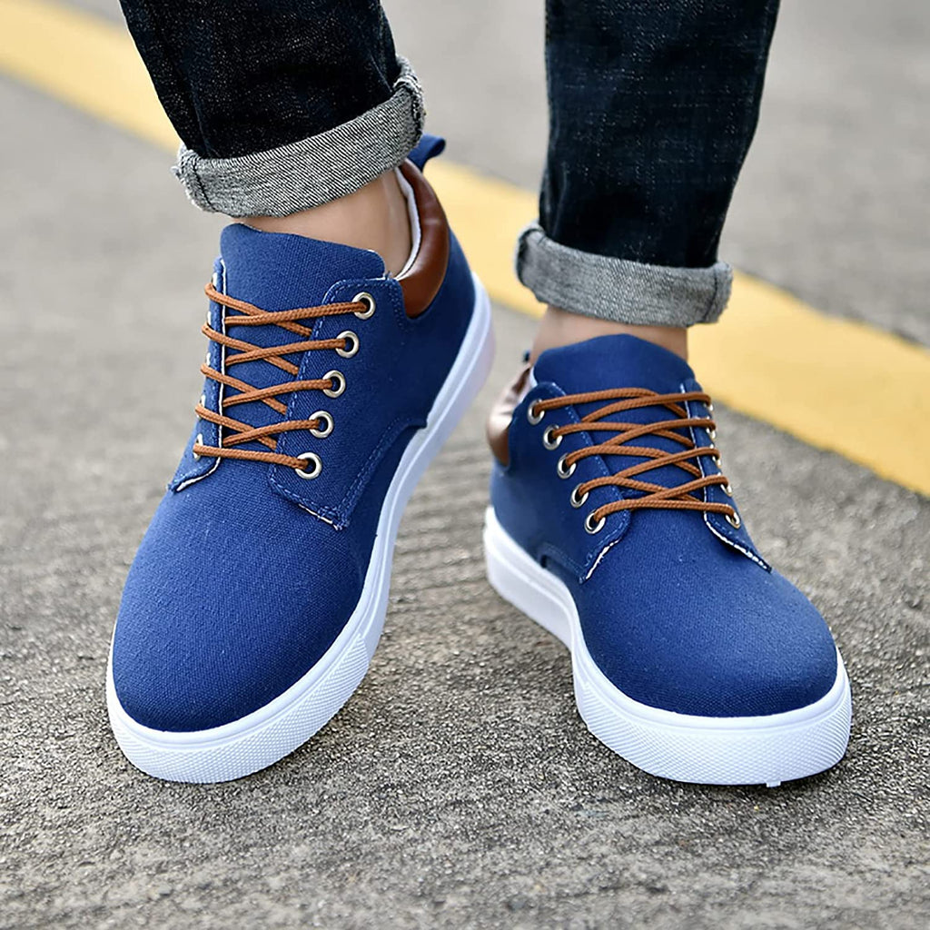 Sneakers da uomo alla moda con suola bianca