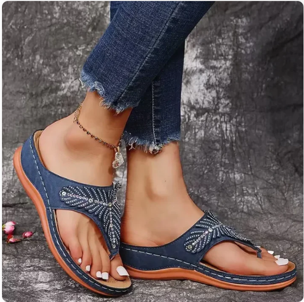 Sandali infradito da donna con supporto plantare