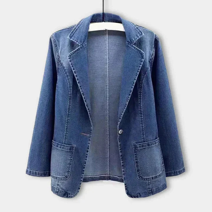 Blazer elegante in denim da donna