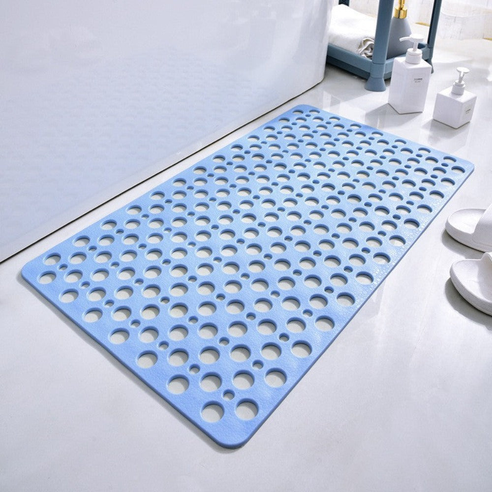 Tappetino doccia antiscivolo antibatterico sicuro - Tappetino da bagno ad asciugatura rapida con presa forte, facile da pulire, design di drenaggio antimuffa