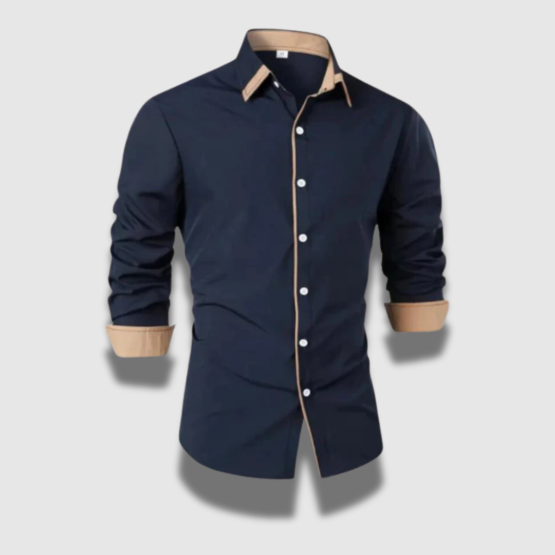 Camicia da uomo premium leggera e traspirante con bottoni