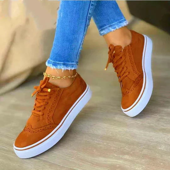 Sneakers ortopediche con lacci da donna