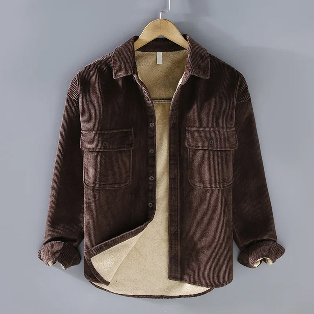 Giacca in pile - Classica - A coste - Ideale per l'inverno