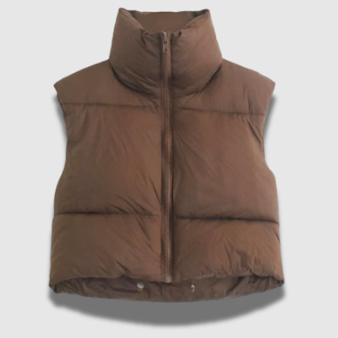 Gilet da donna Premium a manica corta con giacca puffer