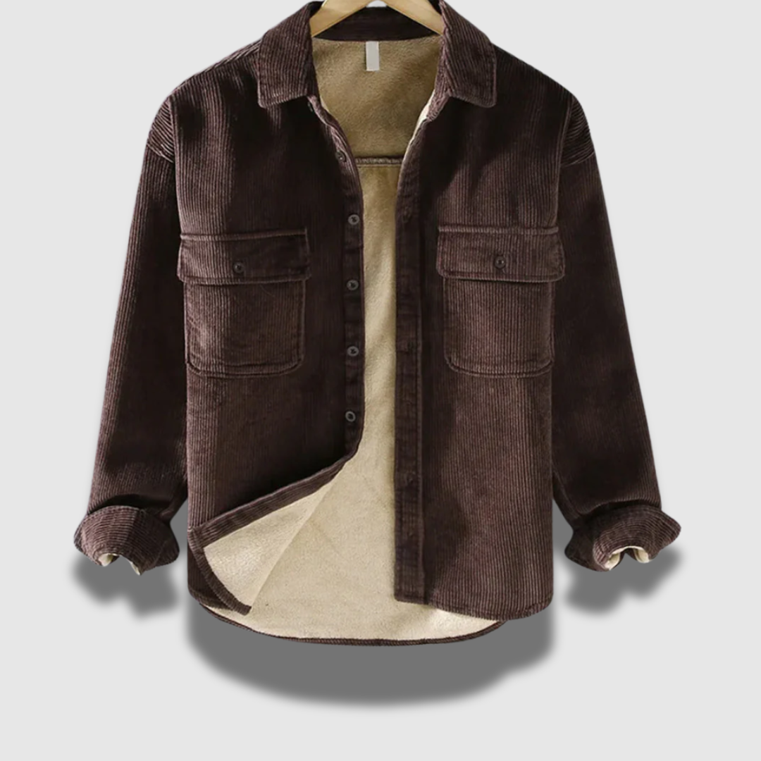 Giacca Premium Classic a coste in velluto a coste da uomo