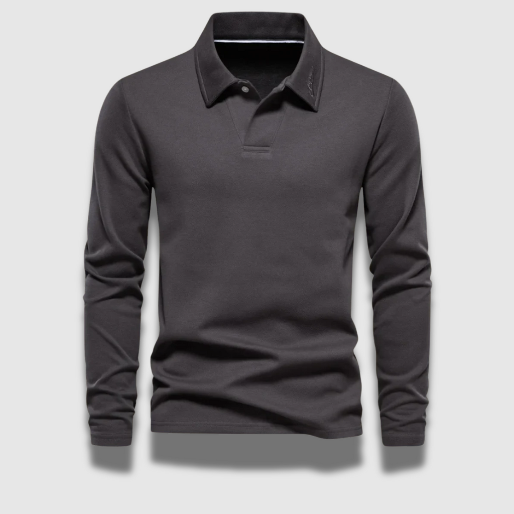 Polo a maniche lunghe Refined Premium da uomo