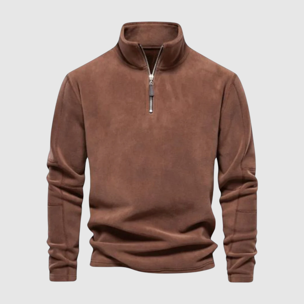 Maglione invernale moderno e morbido in pile da uomo