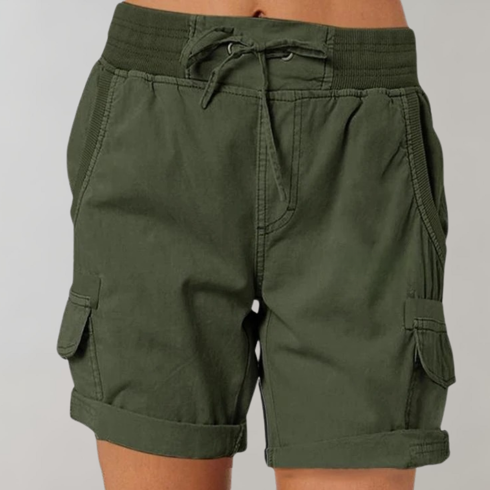 Pantaloncini sartoriali versatili da donna a vita alta