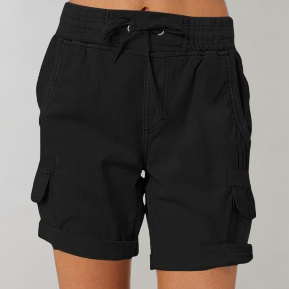 Pantaloncini sartoriali versatili da donna a vita alta