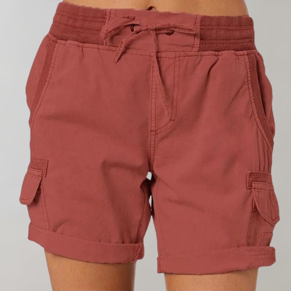 Pantaloncini sartoriali versatili da donna a vita alta