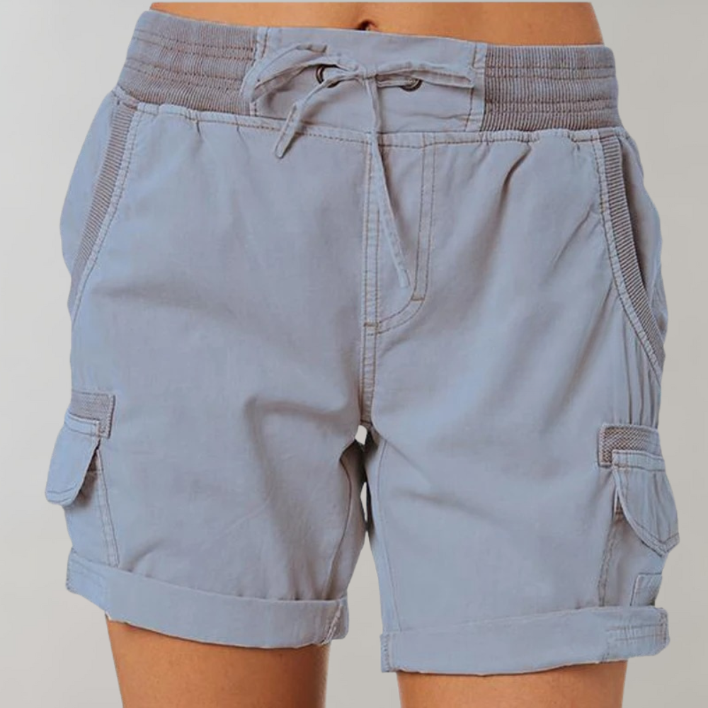 Pantaloncini sartoriali versatili da donna a vita alta