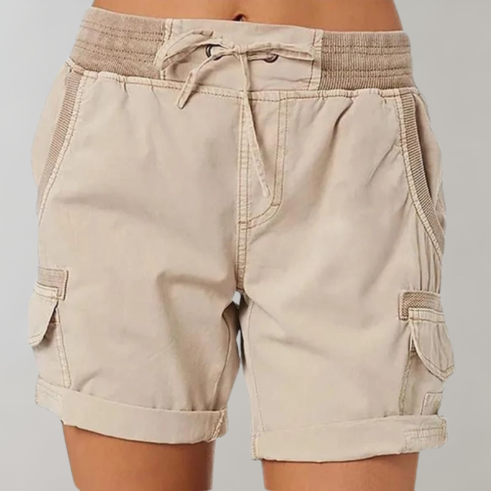 Pantaloncini sartoriali versatili da donna a vita alta