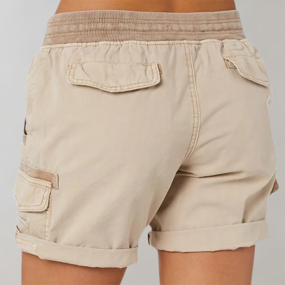 Pantaloncini sartoriali versatili da donna a vita alta