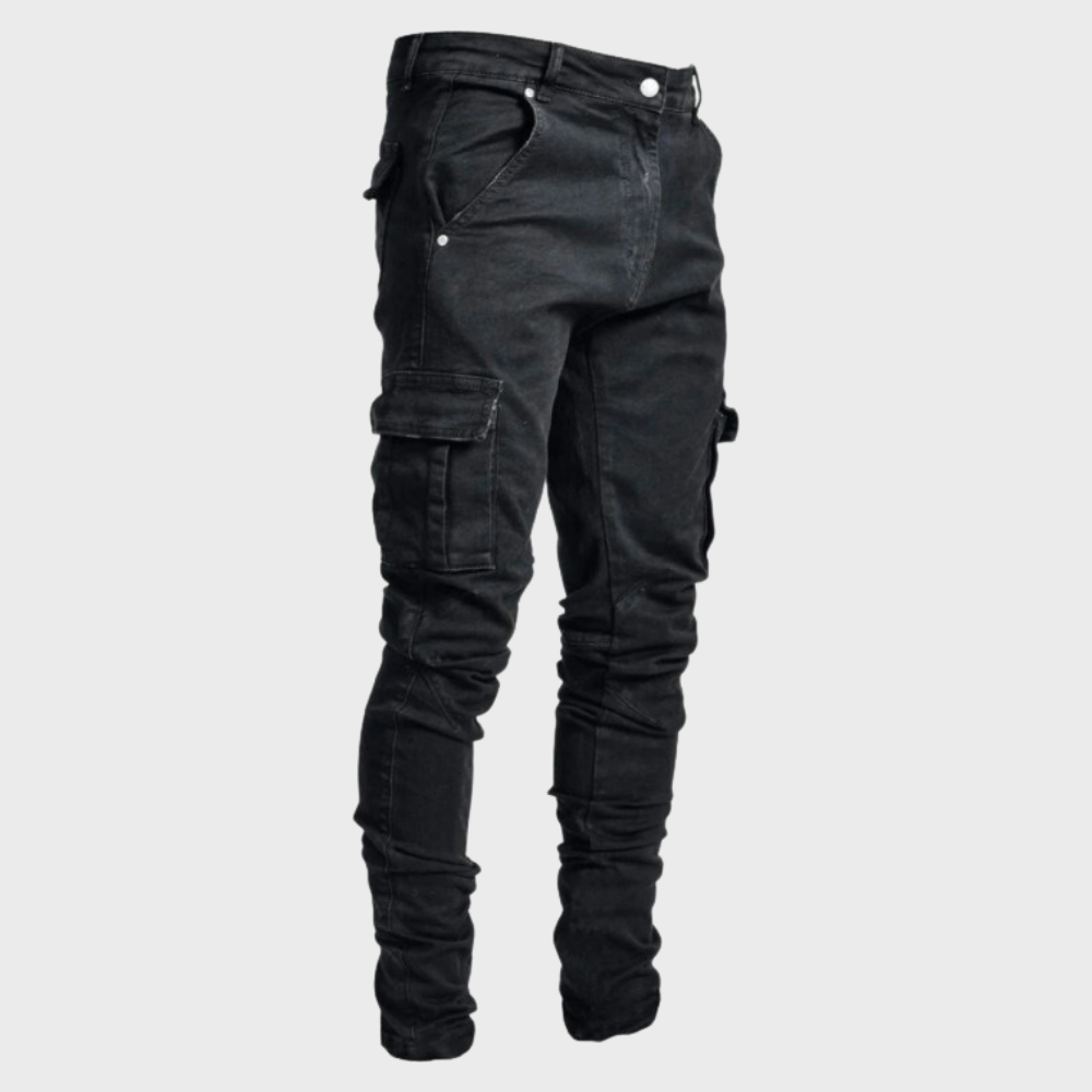 Pantaloni cargo classici da uomo - pantaloni resistenti aderenti e comodi