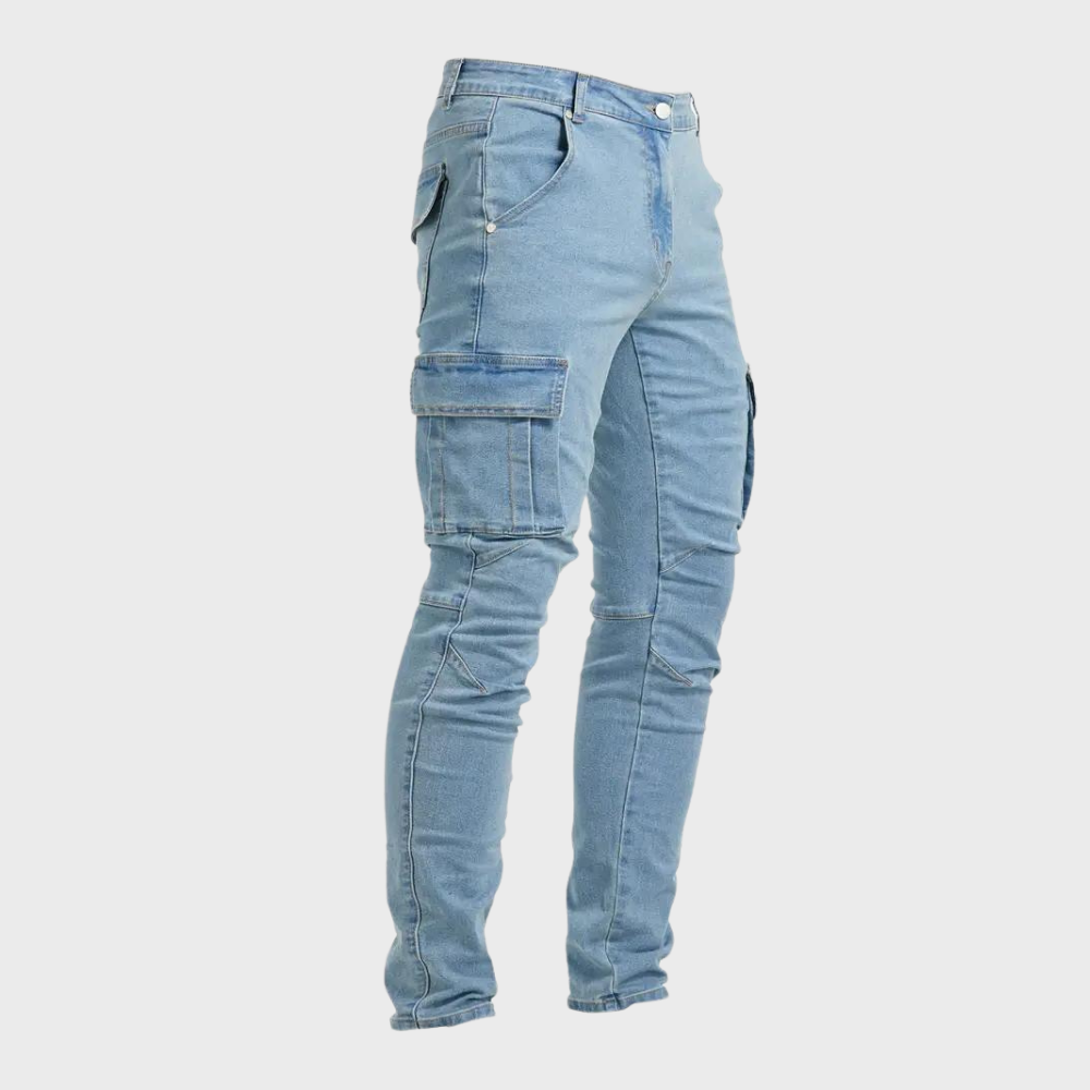 Pantaloni cargo classici da uomo - pantaloni resistenti aderenti e comodi