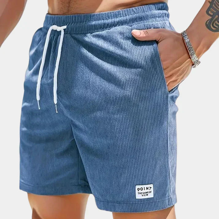 Pantaloncini da uomo in velluto leggero e casual
