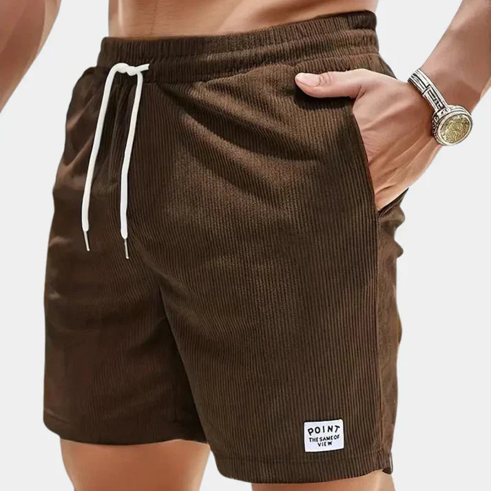 Pantaloncini da uomo in velluto leggero e casual