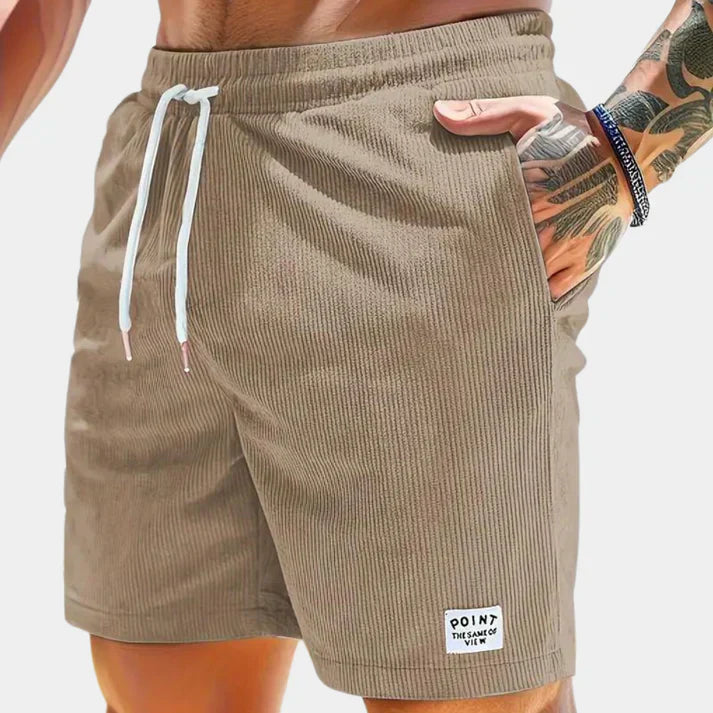 Pantaloncini da uomo in velluto leggero e casual