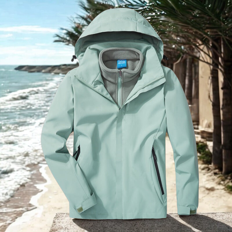 Giacca Outdoor 3-in-1 Impermeabile da Donna – Giacca Versatile Foderata in Pile