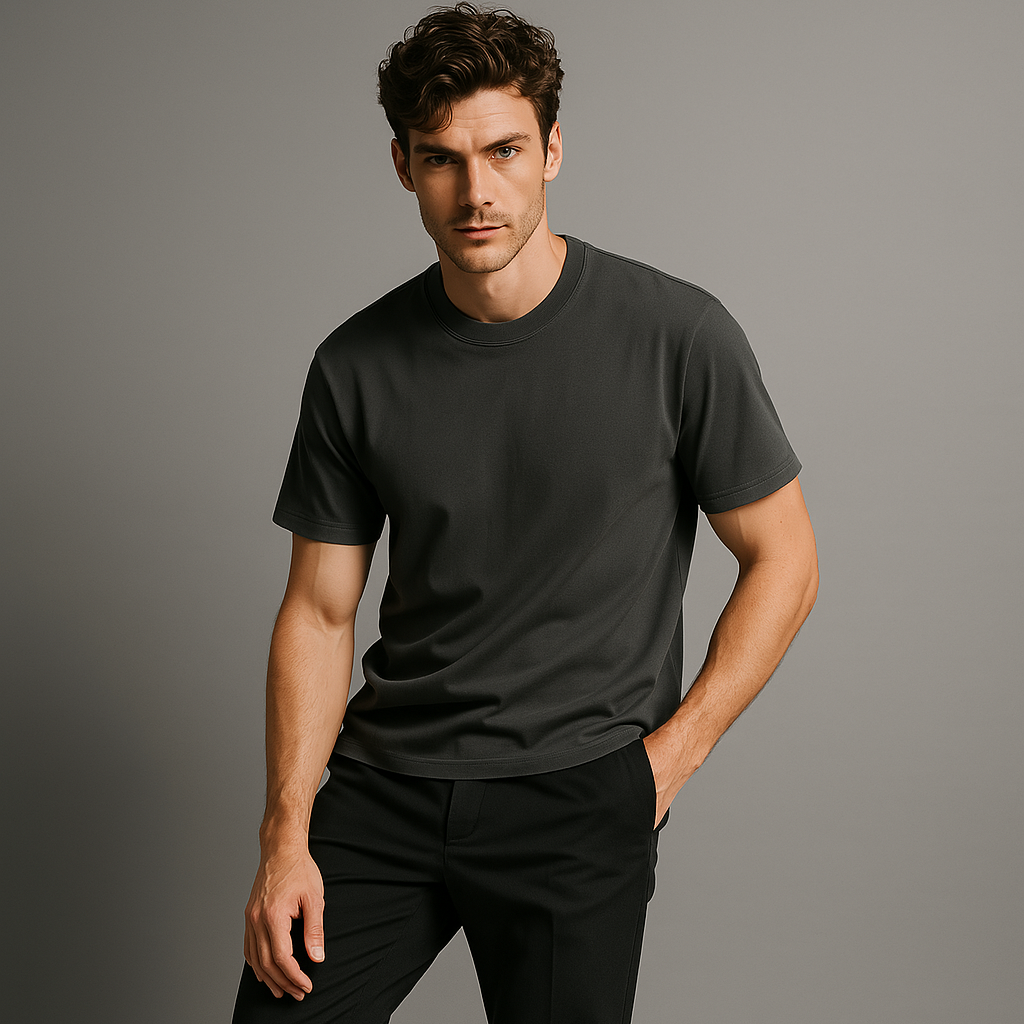 T-shirt a maniche corte da uomo Premium Sleek – Top casual leggero, confortevole e traspirante per tutti i giorni