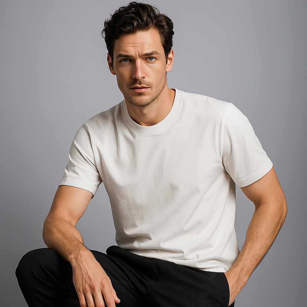 T-shirt a maniche corte da uomo Premium Sleek – Top casual leggero, confortevole e traspirante per tutti i giorni