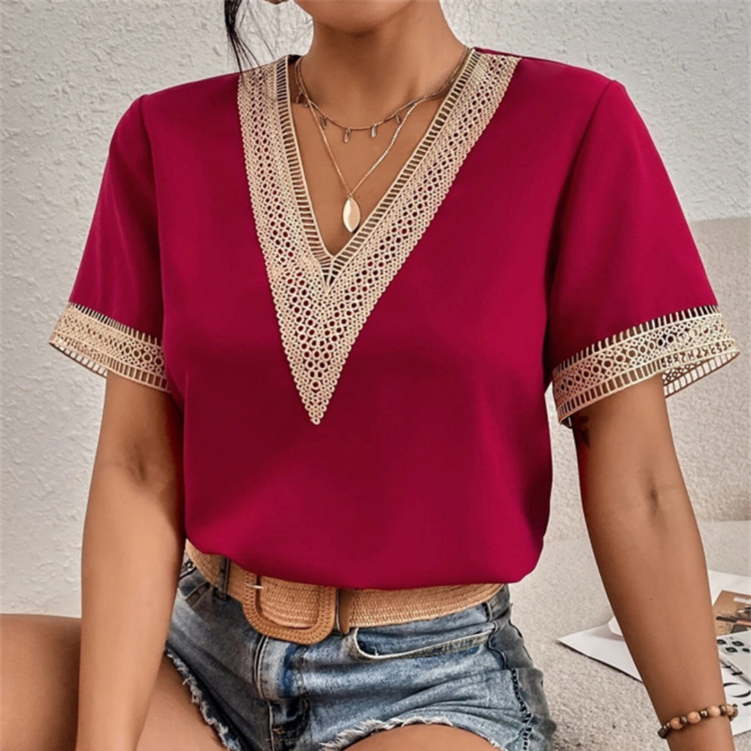 Camicetta donna Premium Casual con scollo a V