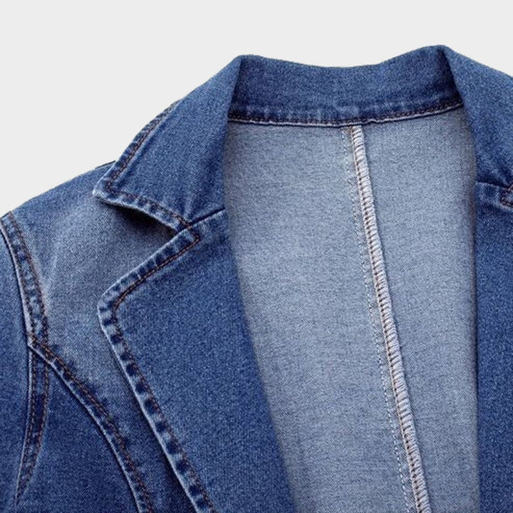 Blazer elegante in denim da donna