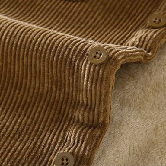 Giacca in pile - Classica - A coste - Ideale per l'inverno