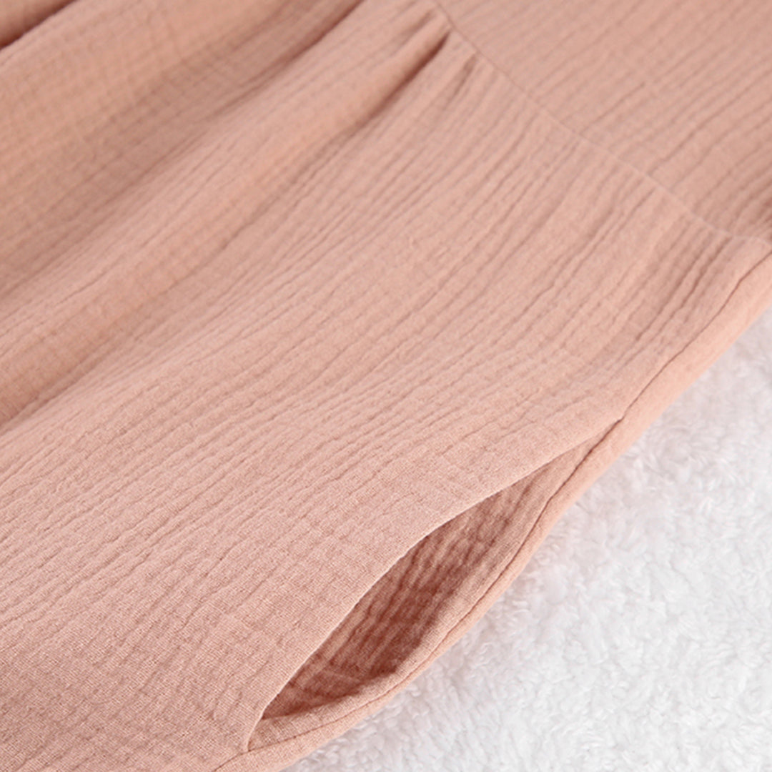 Abito midi casual da donna – Abito ampio con scollo a V