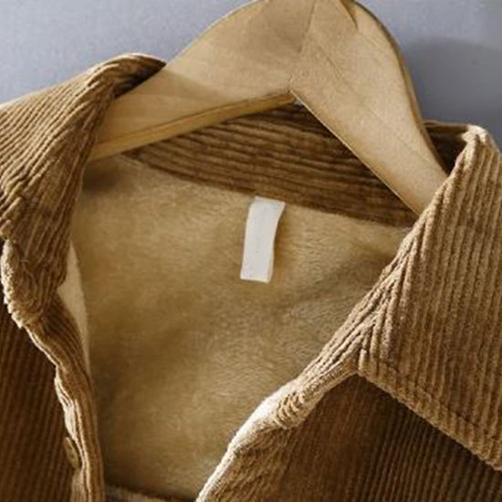 Giacca in pile - Classica - A coste - Ideale per l'inverno