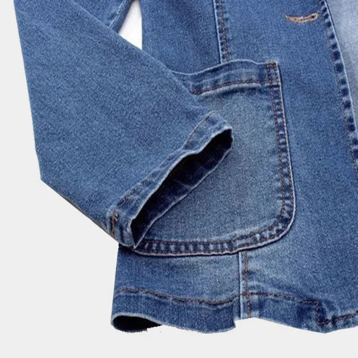 Blazer elegante in denim da donna