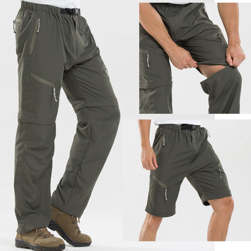 Pantaloni da uomo premium convertibili con cerniera – Cargo da escursionismo utilitario